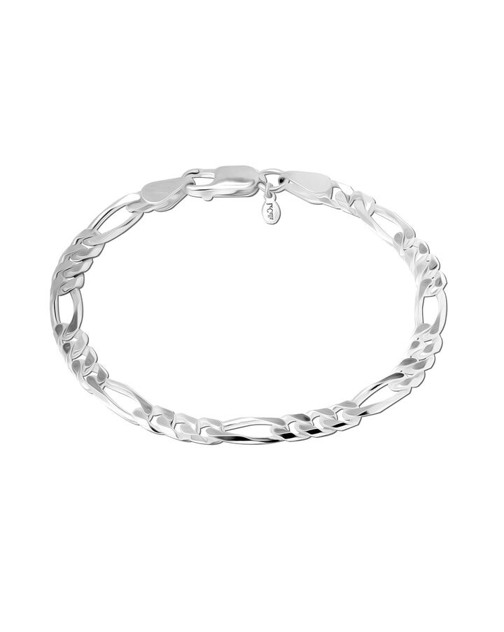 925 Sterling Silver Figaro Bracelet for Men – Silver Jewl