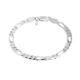 925 Sterling Silver Figaro Bracelet for Men