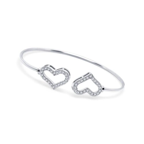 Diamond Cuff Bangle / Light Weight bracelet