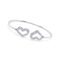Diamond Cuff Bangle / Light Weight bracelet