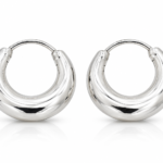 Elegant 925 Pure Silver Hoop Earrings