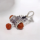Mahakal Trishul and Damru Pendant with Rudraksha Beads