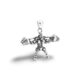 Strong Man Dumbbell Gym Fitness Barbell Pendant Necklaces Original Silver S925  Sports Gym Necklace For Men Jewelry